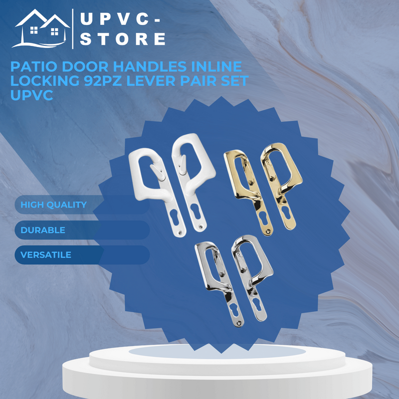 Yale Patio Door Handles Inline Locking 92PZ Lever Pair Set UPVC