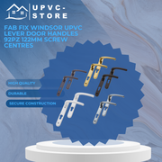 Fab Fix Windsor UPVC Lever Door Handles 92pz 122mm Screw Centres