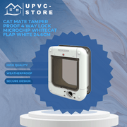Cat Mate Tamper Proof 4 Way Lock Microchip WhiteCat Flap White 24.6cm