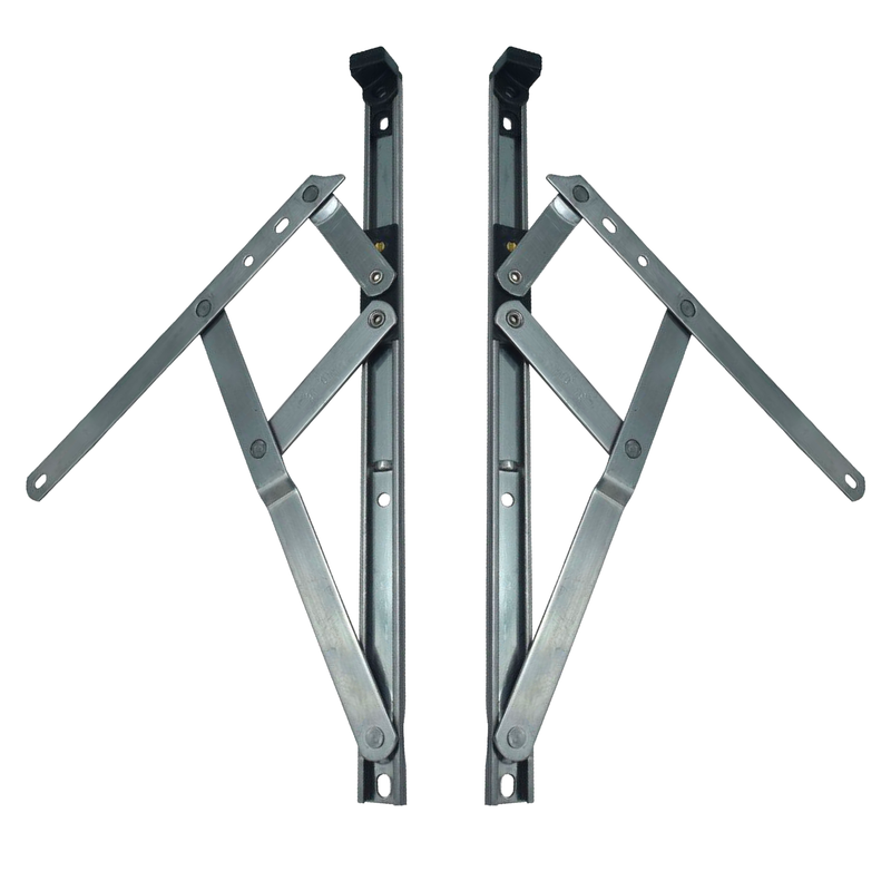uPVC Universal Window Hinge Kit Double Glazing Friction Stay PVC 13mm 17mm Stack 8 10 12 16 20 24 inch
