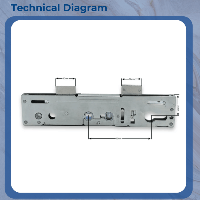 Lockmaster Replacement Gearbox Single Spindle 35mm Backset