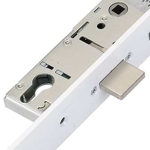 ERA Latch Deadbolt 2 Hooks Split Spindle - 44mm Flat White Faceplate