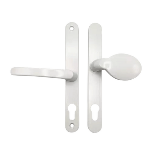 Lever Moveable Pad Offset uPVC Multipoint Door Handles – 70/92mm PZ – Sprung – 215mm Screw Centres – Replacement Door Handle for uPVC Doors