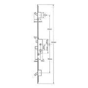 ERA Latch Deadbolt 2 Small Hooks Split Spindle 45mm Backset