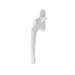 Ellbee Non Locking Cockspur uPVC Window Handle Cockspur Window Handle White Double Glazed 21mm Backset - New Design