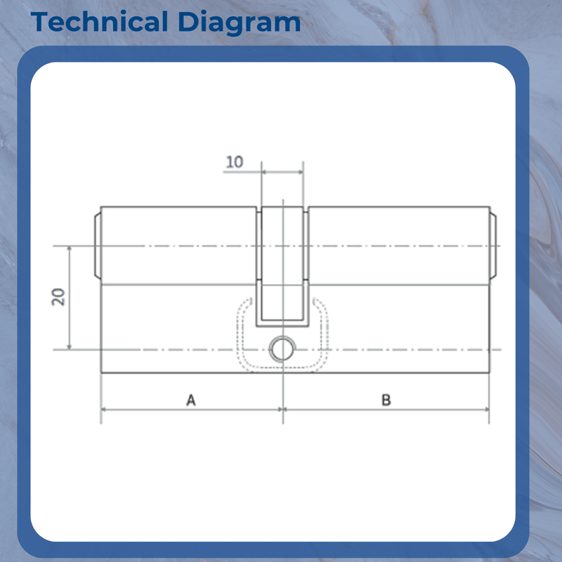 APECS AP 3* Star Euro Cylinder Thumb Turn Door Lock uPVC Aluminium Timber Door Barrel 6 Pin 5 Keys