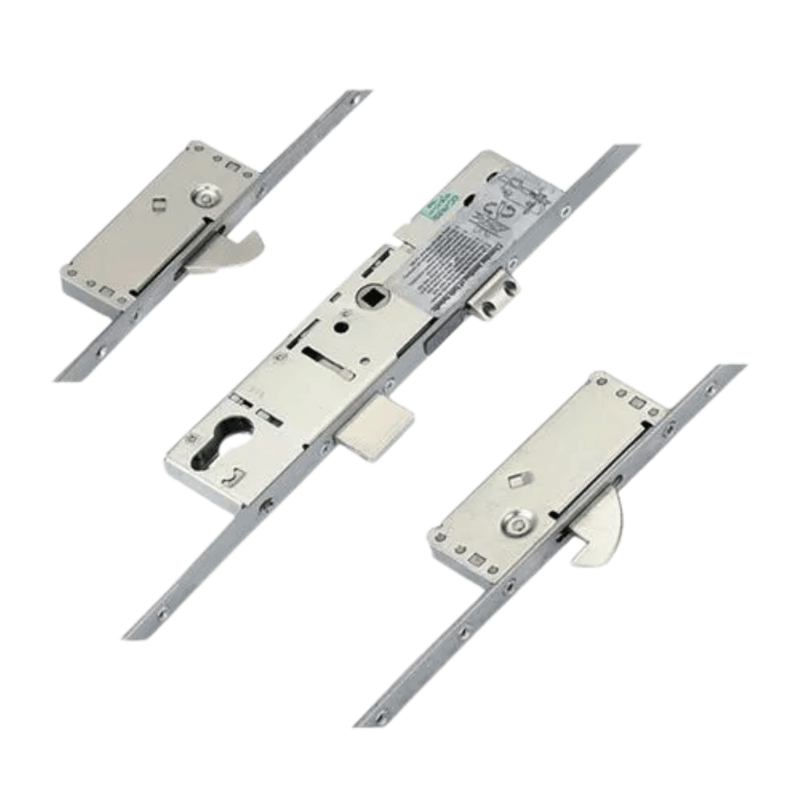 ERA Multipoint Door Lock – Split Spindle with 2 Large Hooks, Latch & Deadbolt -(730mm Top Hook to Spindle)