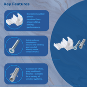 Highline Plastic Saddle Bracket for Window Control Conduits