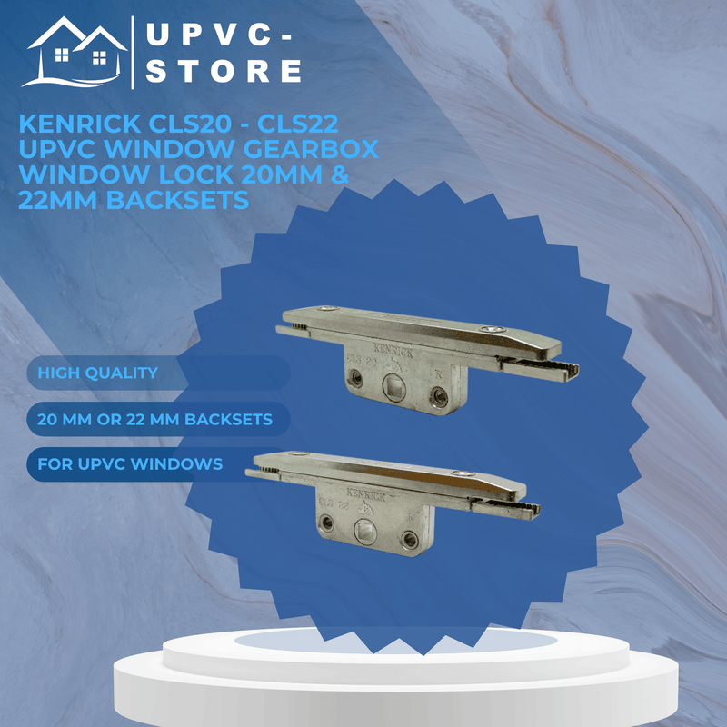 Kenrick CLS20 - CLS22 Upvc Window Gearbox Window Lock 20mm & 22mm Backsets