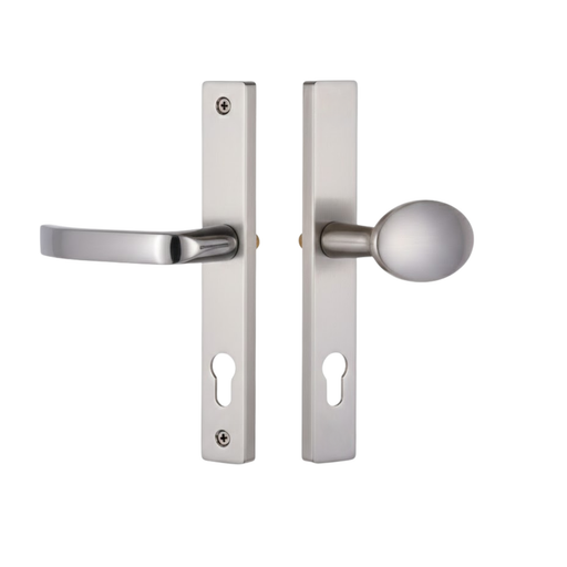 Modern Architectural Inline Lever Pad Door Handle with Sprung Mechanism