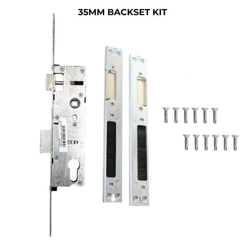 Overnight Lock Lift Lever Mechanism with 16mm Faceplate 30mm, 35mm, 45mm Kits - No Euro Cylinder