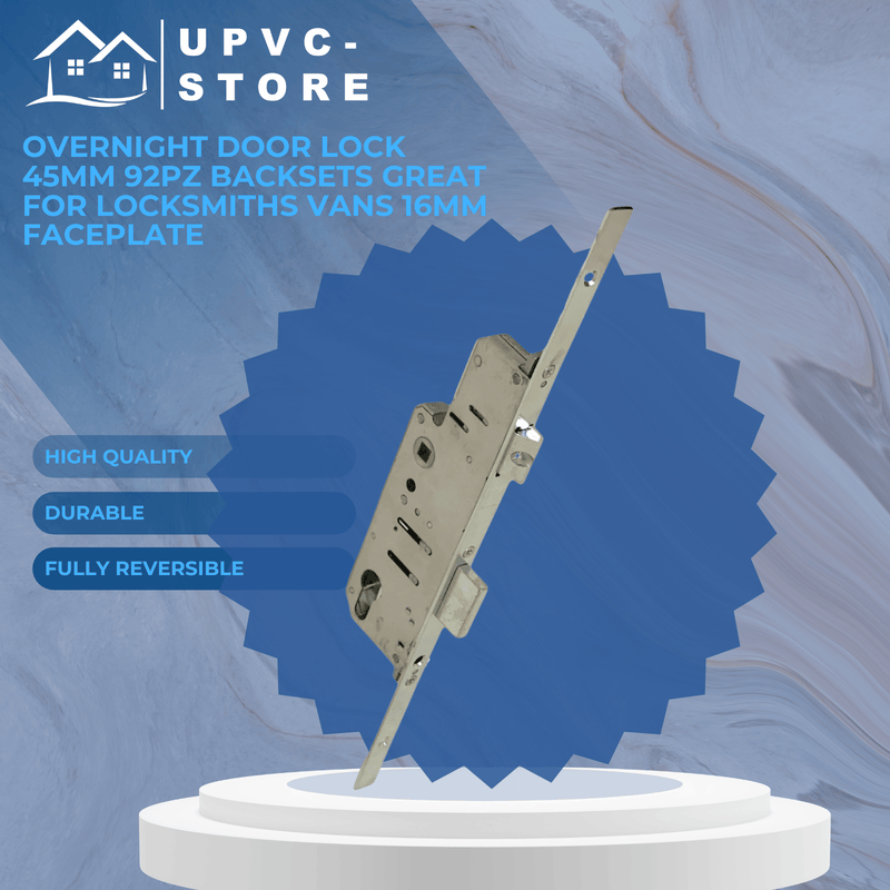 Overnight Door Lock 45mm 92pz Backsets Great For Locksmiths Vans 16mm faceplate
