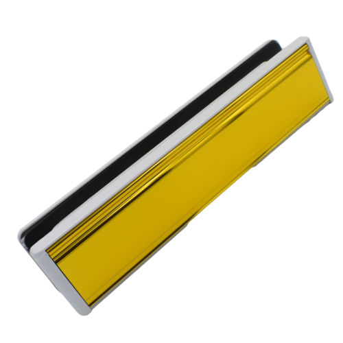 uPVC 12'' 40-80 Premium Genuine Letterbox Metal Letter Plate Set UPVC Wood Door