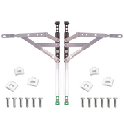 Egress Only Friction Stay Window Hinges – Emergency Escape & Secure Ventilation Solution 12" & 16" – 13mm & 17mm Stack Heights