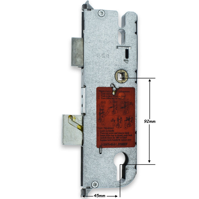 GU 45mm New Style uPVC Door Lock Centre Case Gear Box