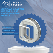 Cat Flap Adapter Kit for Glass Doors & Metal Panels