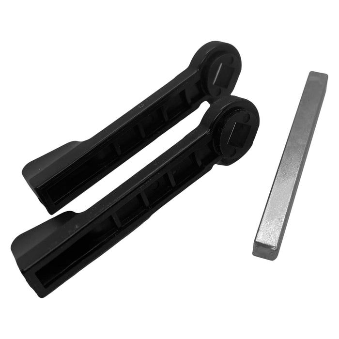 1 Pair Of Replacement Patio Door Handle Lever Set 7mm To Suit Schlegel Handles