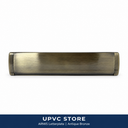 ARMiS letterplate in Antique Bronze