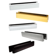 Yale 12'' Slimline Letterbox Metal Letter Plate Set UPVC Wood Door Paddock Slim