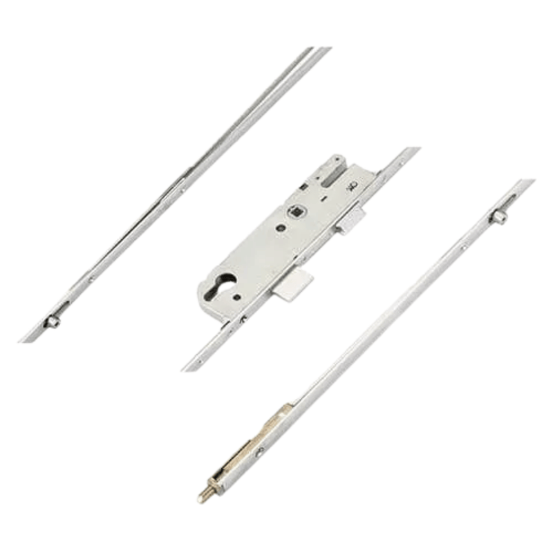 GU Europa Lift Lever Multipoint Door Lock – Latch, Deadbolt, 2 Rollers, Bottom Shootbolt