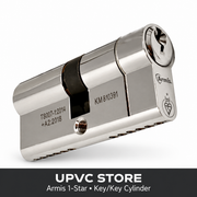 Armis TS007 1 Star Euro Cylinders - Chrome