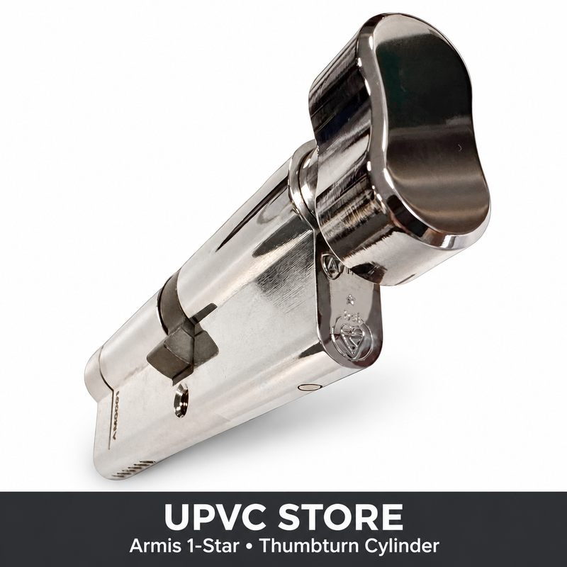 Armis TS007 1 Star Euro Cylinders - Chrome