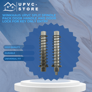 Winkhaus Upvc Split Spindle Pack Door Handle and Door Lock for Key Only Entry