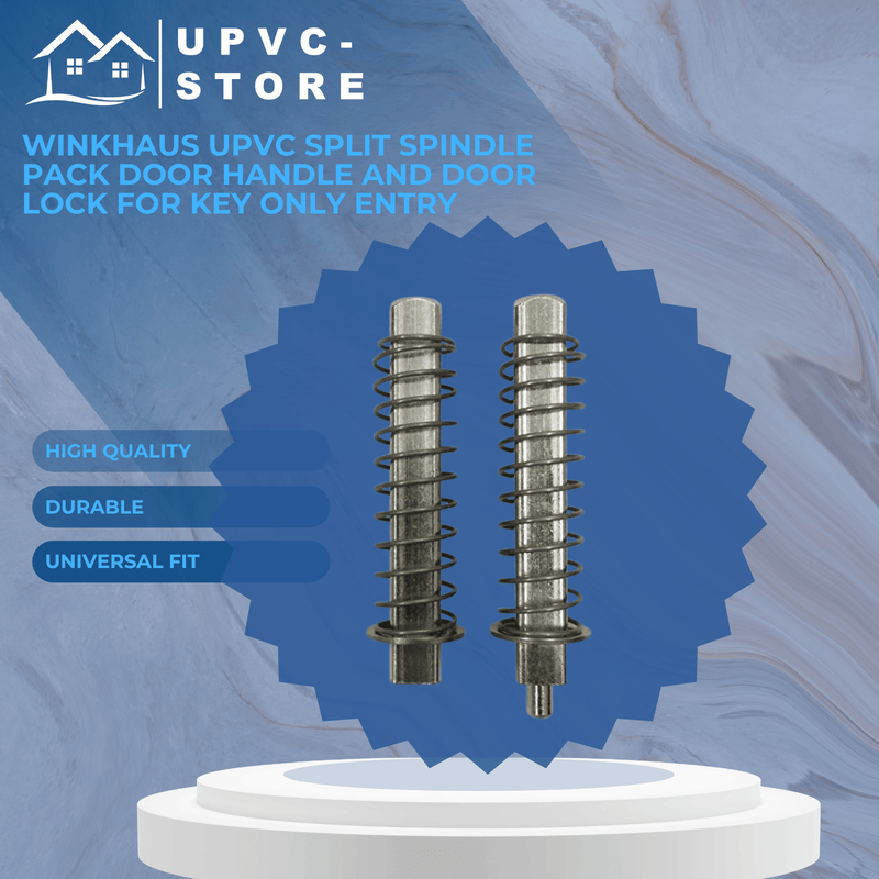 Winkhaus Upvc Split Spindle Pack Door Handle and Door Lock for Key Only Entry