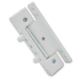 Mila White iDeal Adjustable Upvc Door Butt Security Hinge 0 Deg 110mm