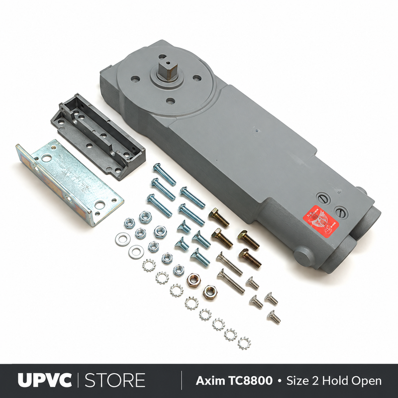 Axim TC8800 size 2 hold-open transom closer body and fixings