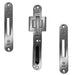 Universal Composite / Timber Door Keep Receiver Centre Latch & Deadbolt + 2 Hook keep Kit