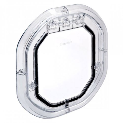 Pet Tek Large Glass Fitting Dog Door Flap Clear And White Available