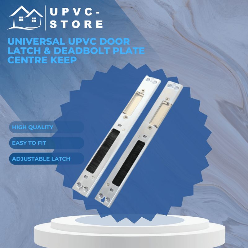 Universal Upvc Door Latch & Deadbolt Plate Centre Keep