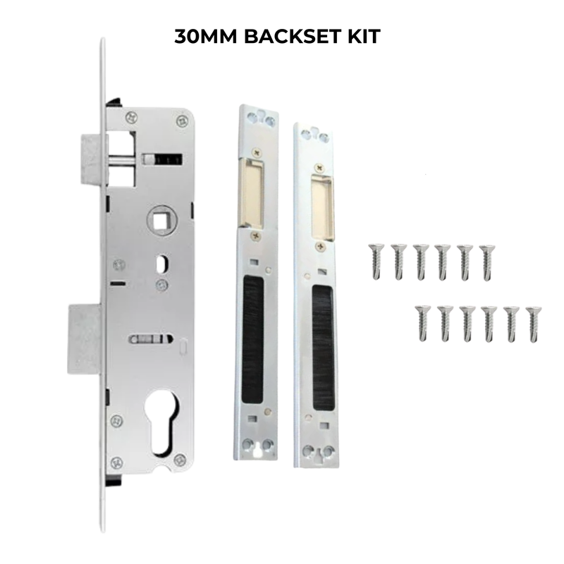 Overnight Lock Lift Lever Mechanism with 16mm Faceplate 30mm, 35mm, 45mm Kits - No Euro Cylinder