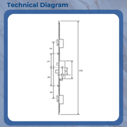 Maco C-TS Multipoint Door Lock – Split Spindle with 2 Hooks, 2 Rollers, Latch & Deadbolt – 16mm/24mm Top Hat Faceplate