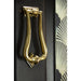 From The Anvil Period Door Knocker Slimline Art Deco Aged Brass 90028
