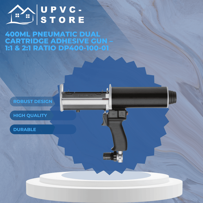 400ml Pneumatic Dual Cartridge Adhesive Gun – 1:1 & 2:1 Ratio DP400-100-01