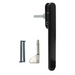 Fenster Genesis Sliding Bi Fold Locking Black Door Handle Short Base Smooth Finish