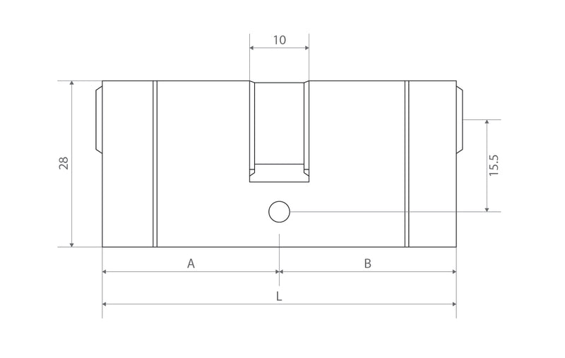 Apecs XS 1* Euro Cylinder Door Lock Dual Colour Thumb Turn uPVC Aluminium Timber Door Barrel 6 Pin 5 Keys
