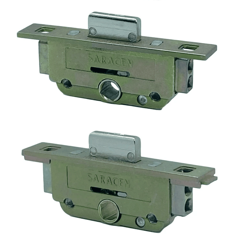 Saracen Window Shoot Bolt Gearbox Lock (Push Fit) - 20m & 22mm Backset