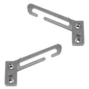 Window Restrictor Lock for uPVC & Metal Windows – Child Safety Hook Restrictor Catch with Screws – Steel Security Window Lock - Pair