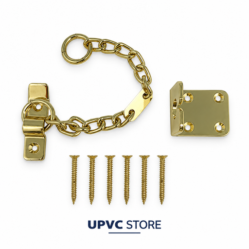 Carlisle Brass Heavy Duty Door Chain — Polished Brass, 200mm