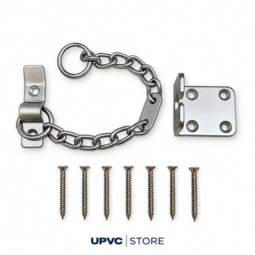 Carlisle Brass Heavy Duty Door Chain — Satin Chrome, 200mm