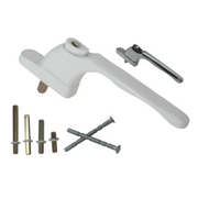 UPVCSTORE Inline Multi-Spindle uPVC Window Handle (Key-Lockable) – Replacement Espag Handle for Double Glazing Windows