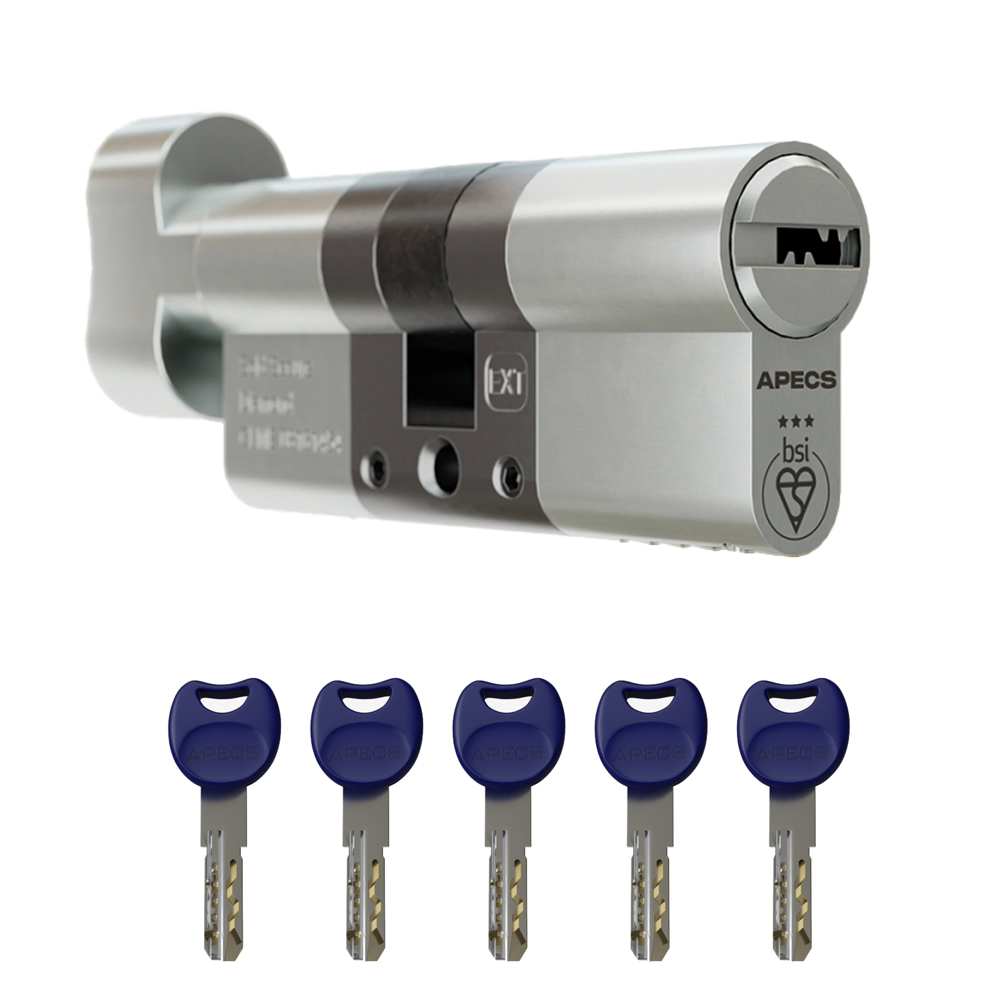 APECS AP 3* Star Euro Cylinder Thumb Turn Door Lock uPVC Aluminium Tim ...