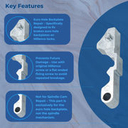 Millenco Multipoint Lock Repair Euro Hole Backplate Repair Part