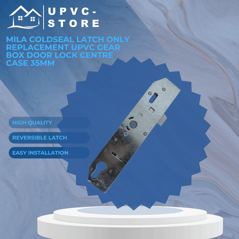 Mila Coldseal Latch Only Replacement uPVC Gear Box Door Lock Centre Case 35mm