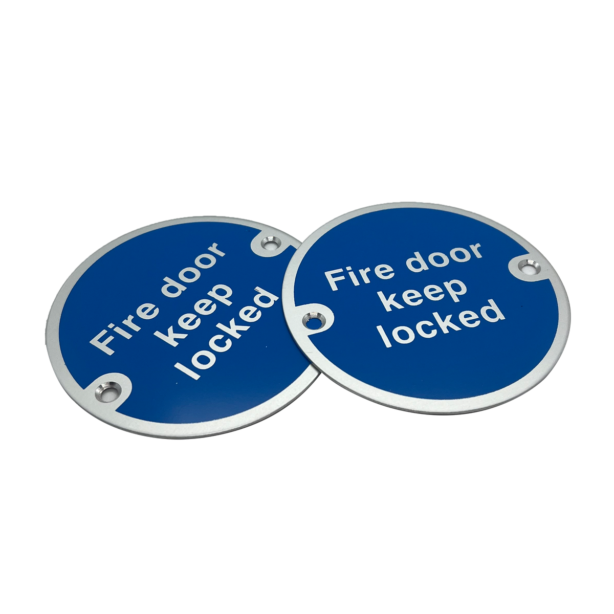 Seco Cartello Antincendio: "Fire Door Keep Locked" – Adesivo In Vinile Autoadesivo 200x200mm, Per Ufficio, Magazzino E Ambienti Di Lavoro