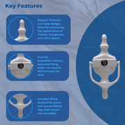 Fab Fix Door Knocker Nu Victorian Urn 6" Medium Face Fix High Quality