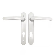 White Avocet Roto Door Handle 92pz 163mm Screw Fix Retro Replace Match